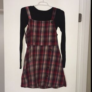 Wild Fable Black Ribbed Crop Blouse